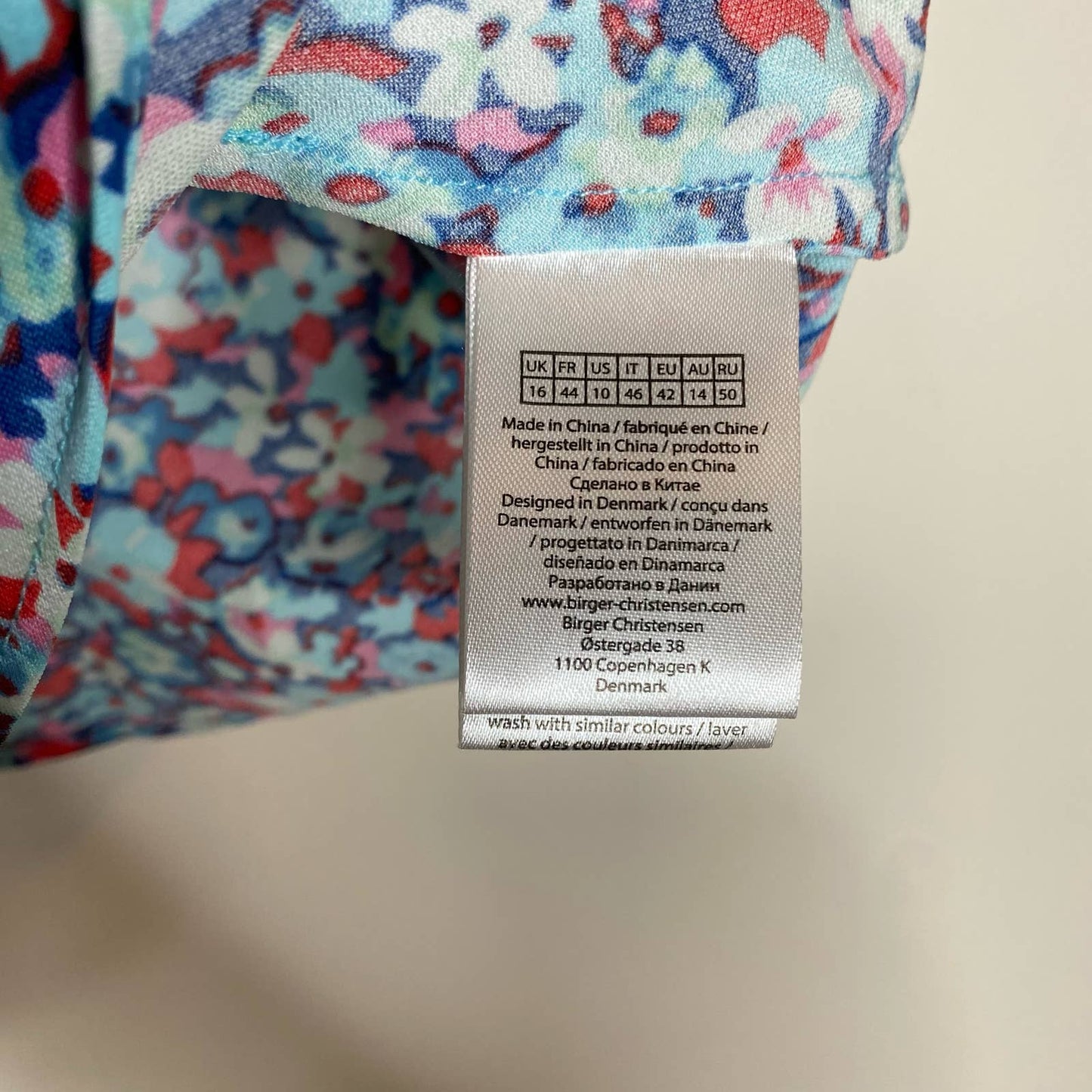 ROTATE Birger Christensen Cropped Floral-Print Satin Camisole Size US 10