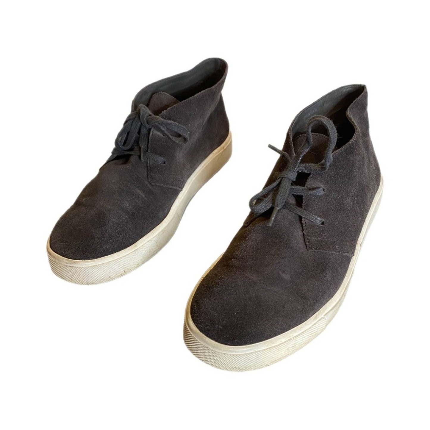 VINCE Dark Gray Suede Lace Up High Top Sneakers Sz 7.5