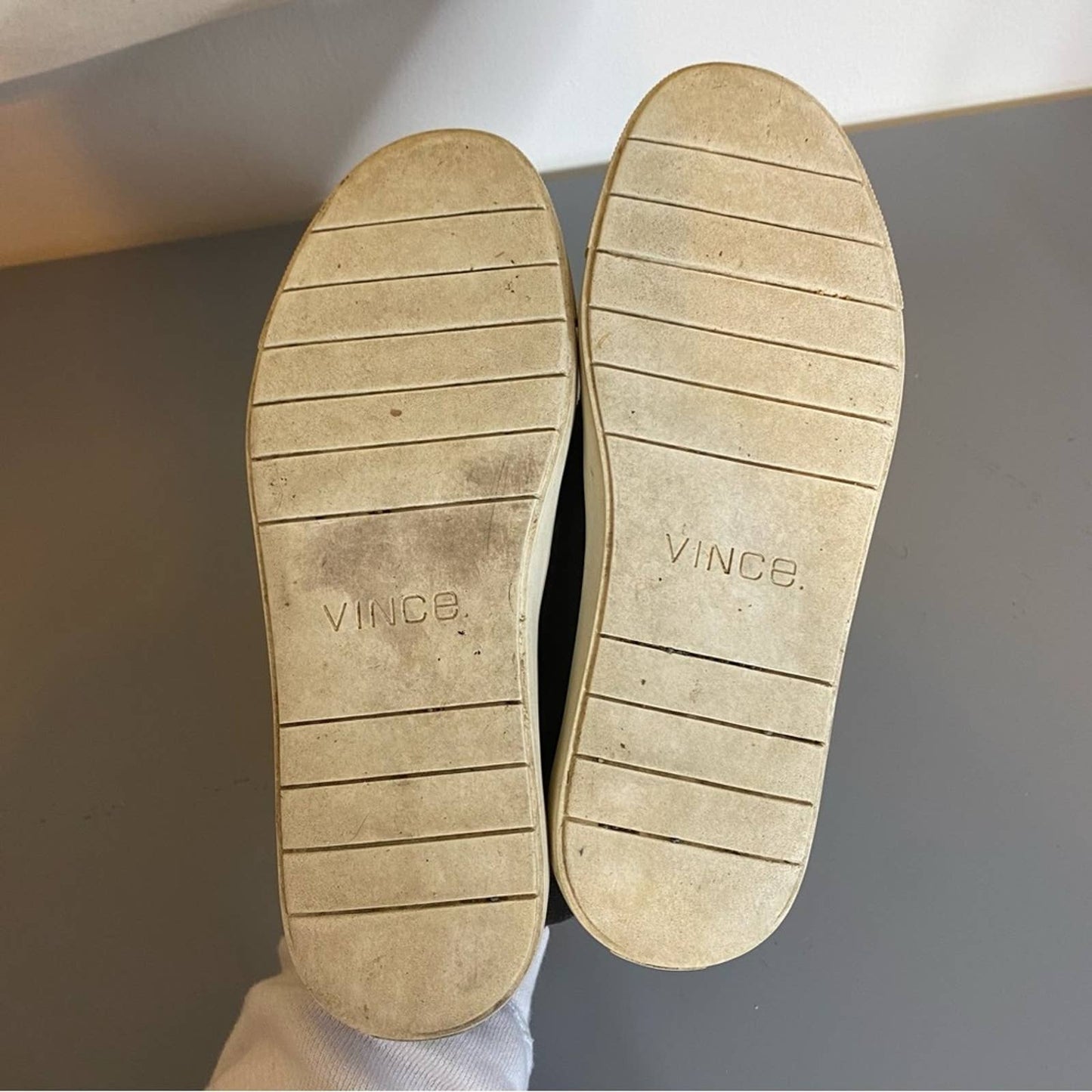 VINCE Dark Gray Suede Lace Up High Top Sneakers Sz 7.5