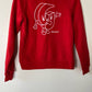 GLOSSIER Red G Pal Graphic Limited Edition Cozy Crewneck Pullover Sweatshirt Size XS