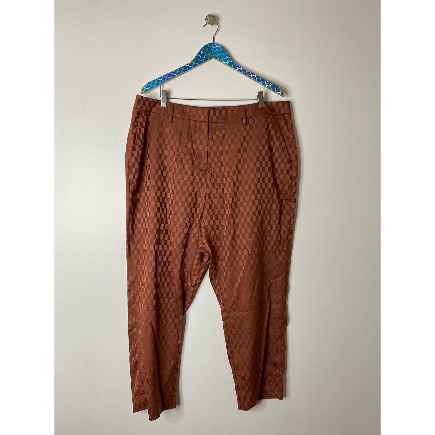 WILDFANG The Empower Check Jacquard Slim Crop Pants