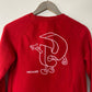 GLOSSIER Red G Pal Graphic Limited Edition Cozy Crewneck Pullover Sweatshirt Size XS