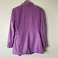 ESCADA Purple Piacenza Orylactus Italian Rabbit Wool Embellished Button Blazer Size Large