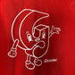 GLOSSIER Red G Pal Graphic Limited Edition Cozy Crewneck Pullover Sweatshirt Size XS