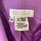 ESCADA Purple Piacenza Orylactus Italian Rabbit Wool Embellished Button Blazer Size Large