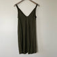 SANDRO Green Black Sleeveless Contrast Stripe Tank Tunic Mini Dress Size Small