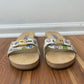DR. SCHOLL'S X GANNI Pescura Wooden Heel Slide Clog Sandals