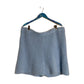 ELOQUII Light Blue Fuzzy Ribbed Sweater Lounge Shorts Size 22/24