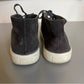 VINCE Dark Gray Suede Lace Up High Top Sneakers Sz 7.5